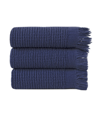 Рушник Lotus Home - Rius navy синій 50*100