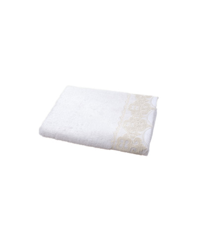 Рушник бамбуковий Maxstyle - Damask білий 50*90