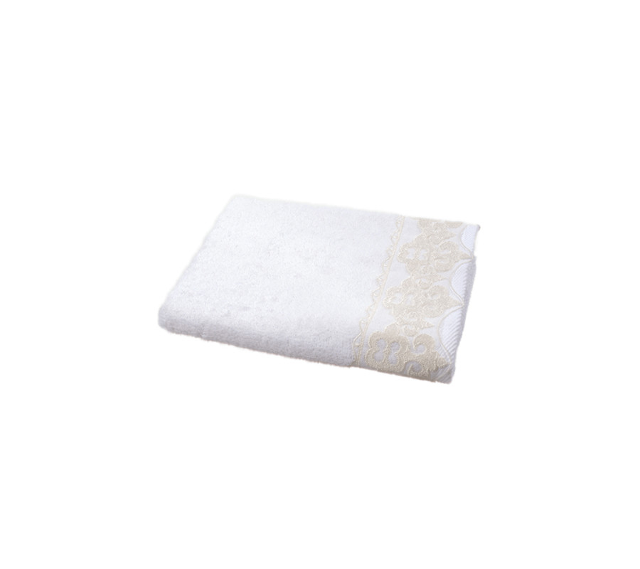 Рушник бамбуковий Maxstyle - Damask білий 50*90