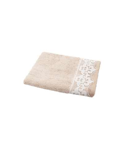 Рушник бамбуковий Maxstyle - Damask кавовий 50*90