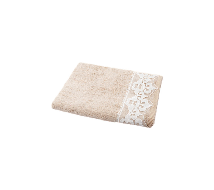 Рушник бамбуковий Maxstyle - Damask кавовий 50*90