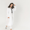 Халат-кімоно unisex Lotus Home - Bold Microcotton white махровий XL