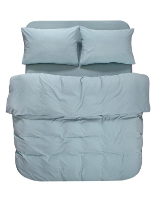 Постільна білизна Lotus Home Washed cotton - Kansas блакитний євро
