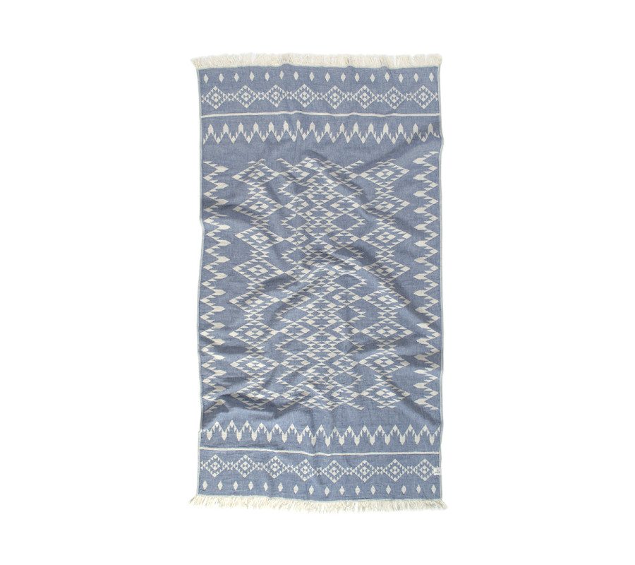 Рушник Barine Pestemal - Kilim 90*160 Denim синій