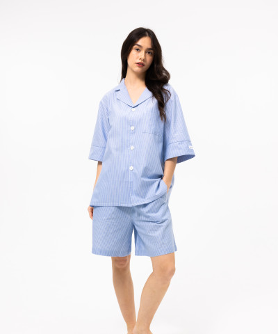 Піжама unisex Lotus Home - City Shorts блакитний S