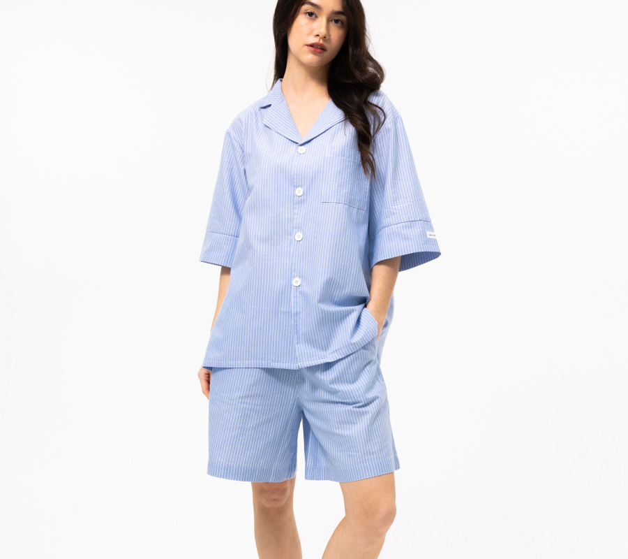 Піжама unisex Lotus Home - City Shorts блакитний S