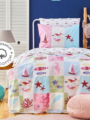 Постільна білизна Nautica Home - Marine ранфорс підлітковий