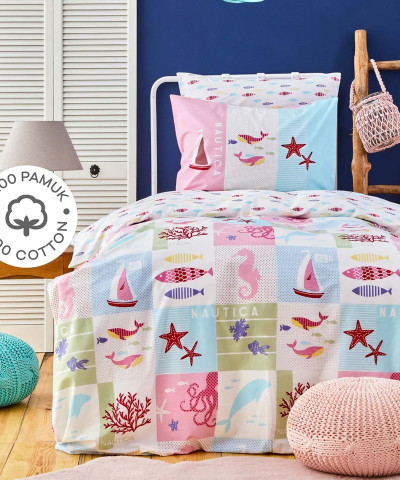 Постільна білизна Nautica Home - Marine ранфорс підлітковий
