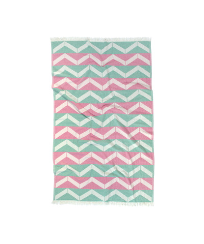 Рушник Barine Pestemal - Ups and Downs 90*160 pink green