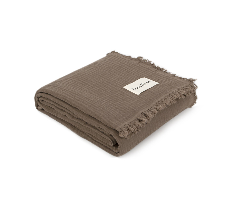 Покривало Lotus Home - Napa muslin brown 200*220 Покривало Lotus Home - Napa muslin brown 200*220