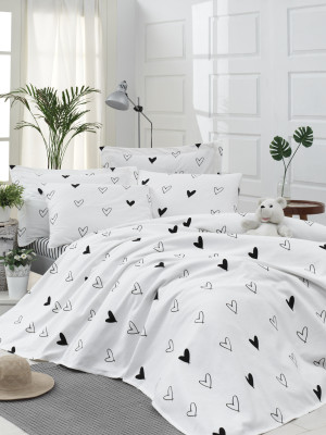 Покривало піке Lotus Home Perfect - Juddy білий 160*235