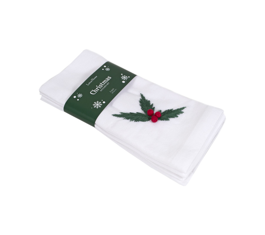 Набір столових серветок Lotus Home - Christmas Berry 48*48 (2 од)