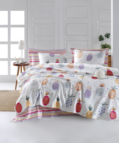 Покривало піке Lotus Home Perfect - Pottik білий 160*235