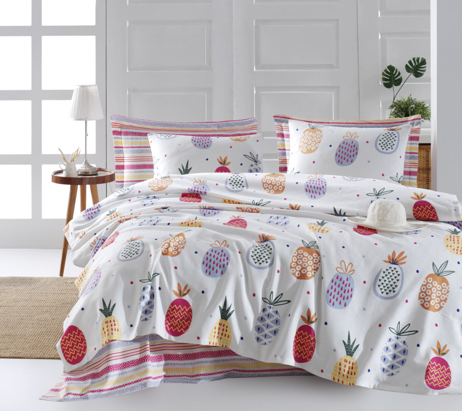 Покривало піке Lotus Home Perfect - Pottik білий 160*235