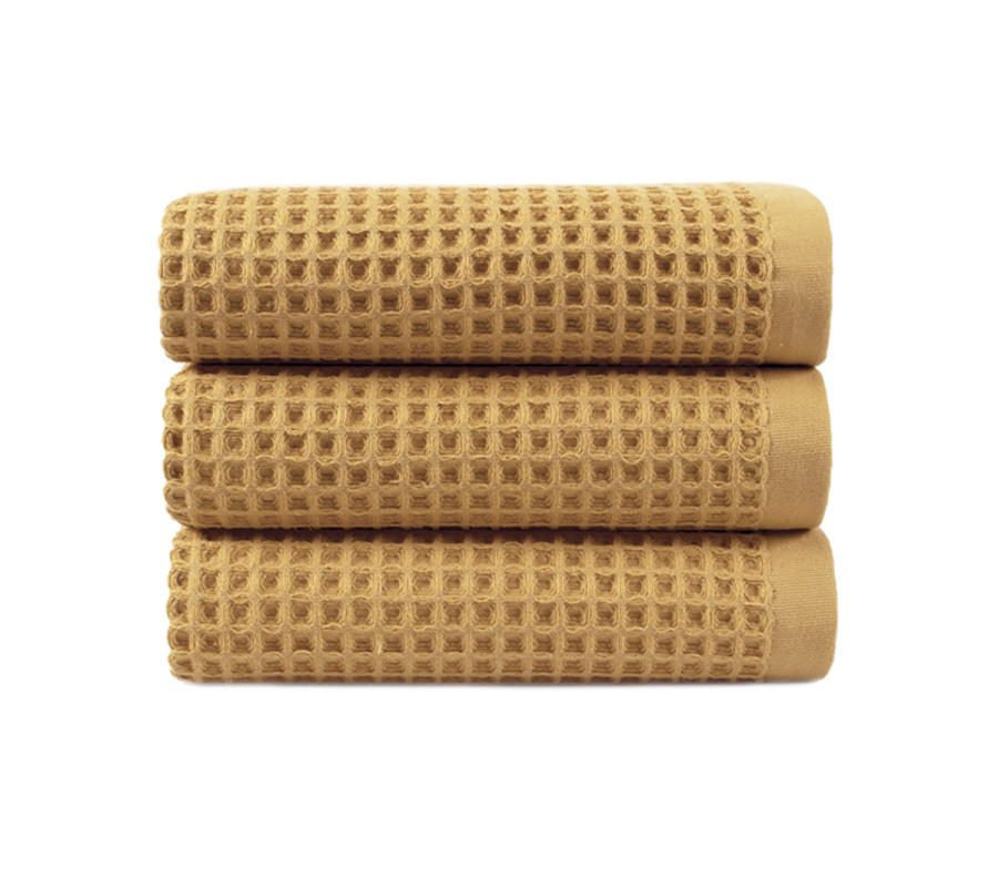 Рушник Lotus Home - Waffle mustard гірчичний 70*140