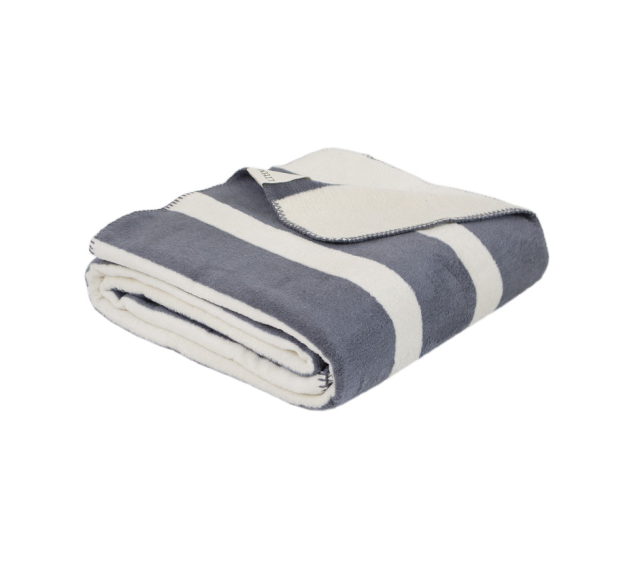 Плед Lotus Home - Infinity Stripe сірий 200*220