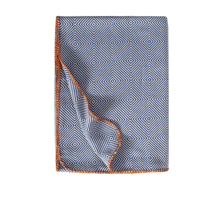 Покривало Barine - Tetra Throw Denim 135*195 темно-синій
