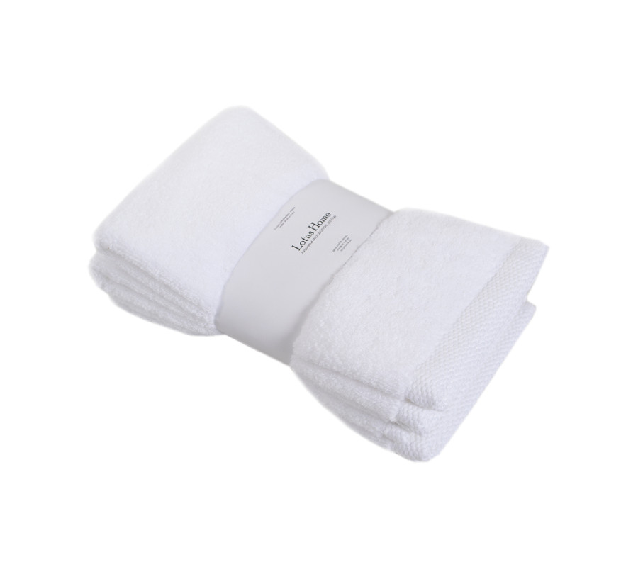 Набір рушників Lotus Home Готель Premium - Microcotton White 30*50 550 г/м² (3 од.)