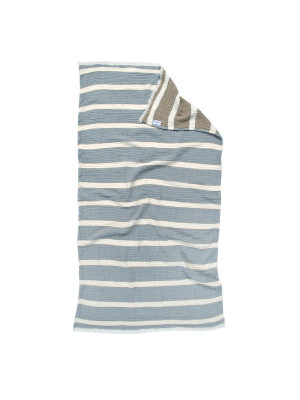 Рушник Lotus Home - Milana muslin lead blue-khaki 80*160