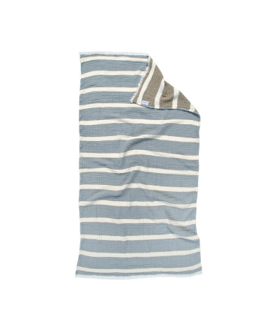 Рушник Lotus Home - Milana muslin lead blue-khaki 80*160