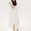 Халат Lotus Home - Rius off white молочний S/M