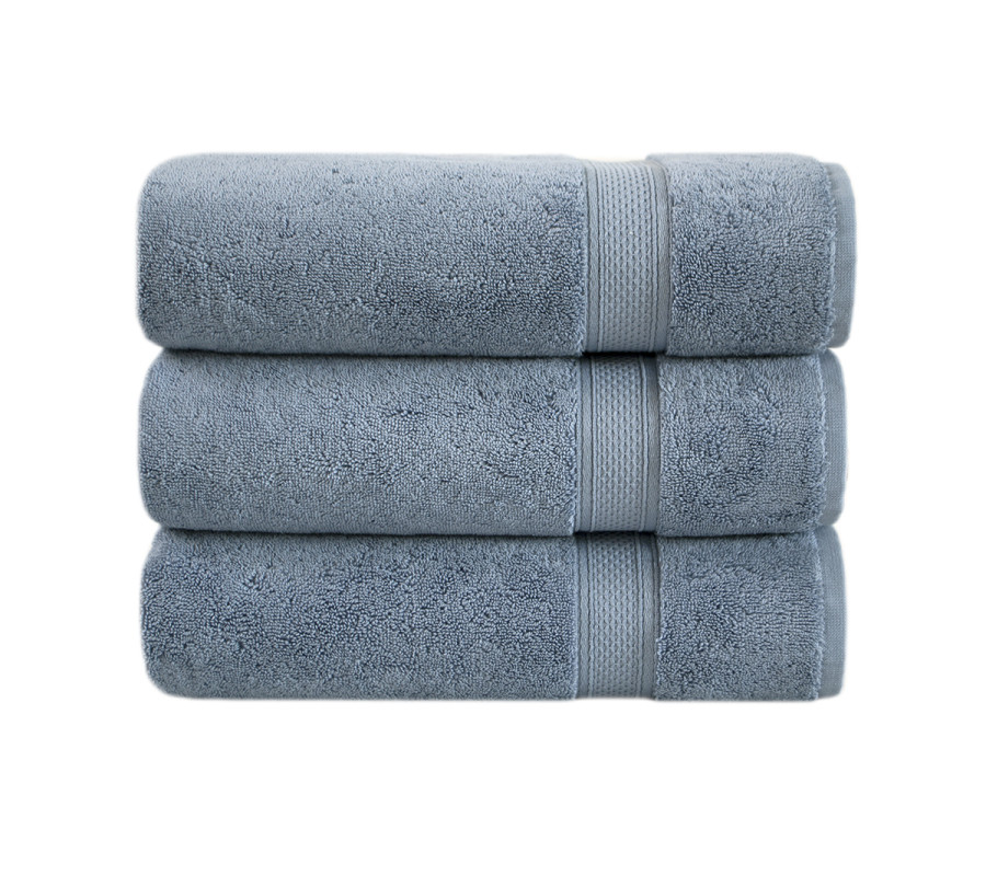 Рушник махровий Lotus Home - Grand soft twist denim денім 90*150