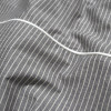 Постільна білизна Lotus Home - Premium Percale Stripe антрацит сімейний