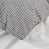 Постільна білизна Lotus Home - Premium Percale Stripe антрацит сімейний