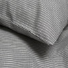 Постільна білизна Lotus Home - Premium Percale Stripe антрацит сімейний