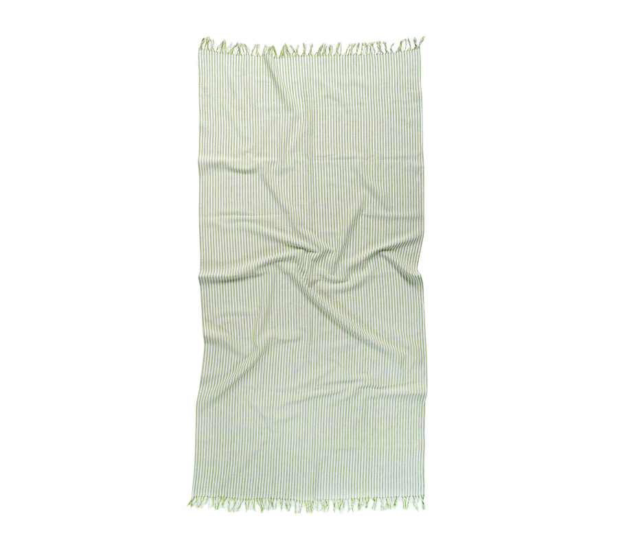 Рушник Lotus Home Pestemal - Argosa stripe 85*175 green зелений