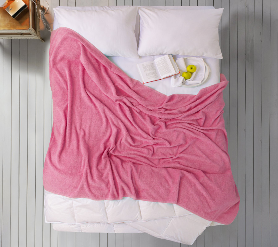 Простирадло Iris Home махрове - Azalea pink 190*220