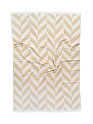 Плед-накидка Barine - Fishbone Throw Mustard 130*180