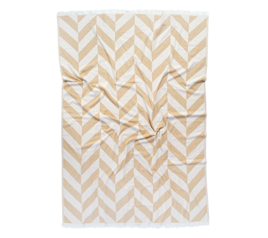 Плед-накидка Barine - Fishbone Throw Mustard 130*180