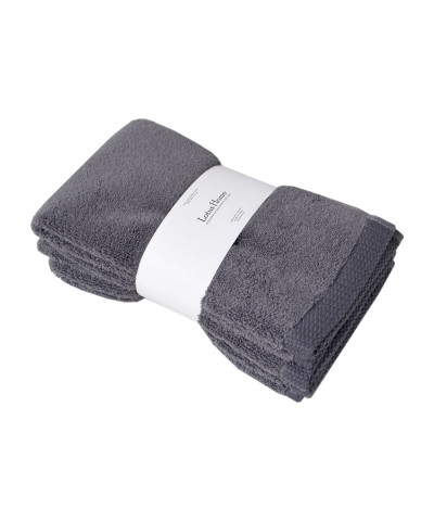 Набір рушників Lotus Home Готель Premium - Microcotton Antrasit 30*50 550 г/м² (3 од.)