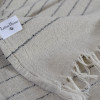 Рушник з льону Lotus Home - Line чорний 50*90