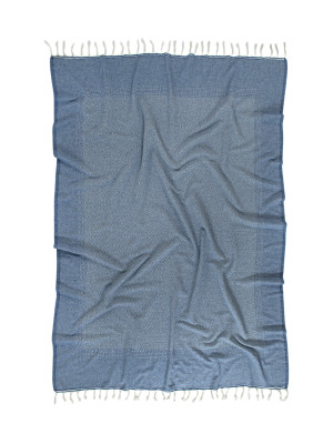 Плед-накидка Barine - Tan Throw denim синій 125*180