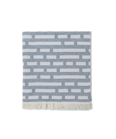 Рушник жаккардовое Buldans - Palmira purple grey сірий 90*170