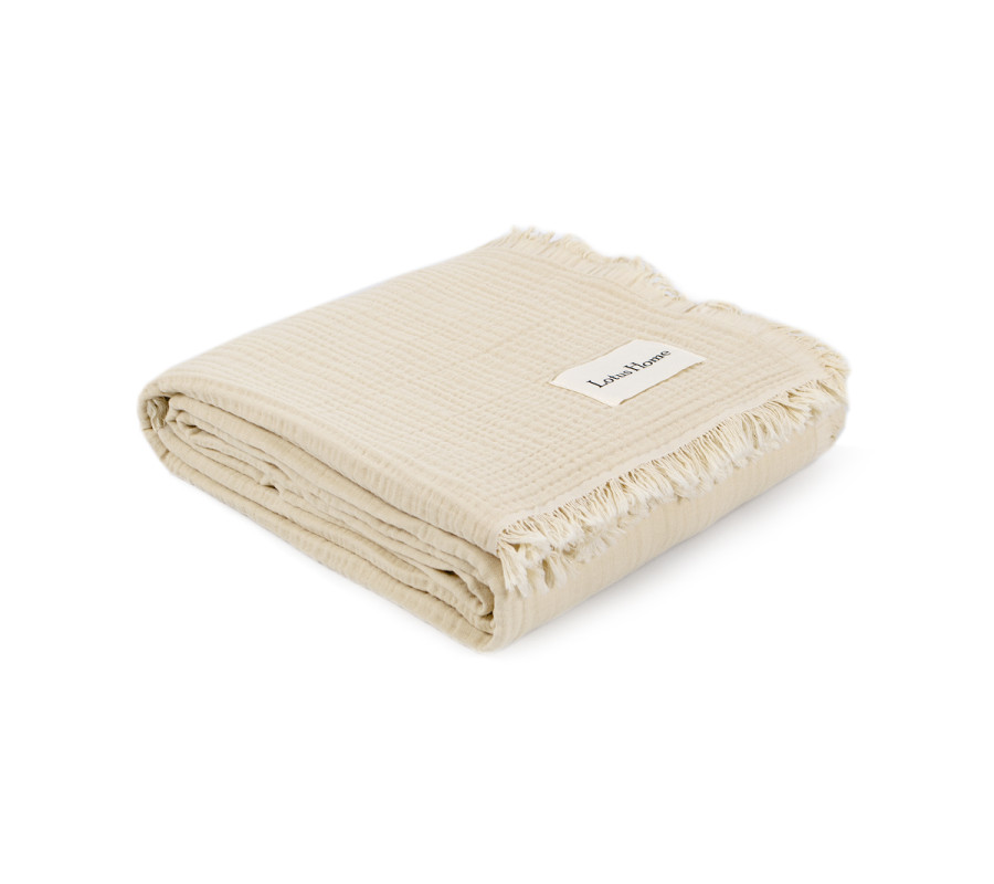 Покривало Lotus Home - Napa muslin beige 200*220 Покривало Lotus Home - Napa muslin beige 200*220