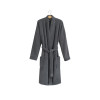 Халат-кімоно unisex Lotus Home - Bold Microcotton antrasit махровий S