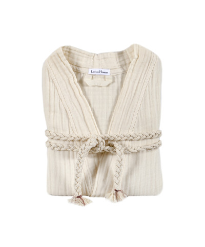 Халат Lotus Home - Nitra muslin beige S/M