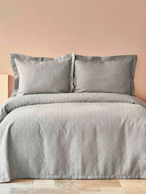 Покривало з наволочкою Karaca Home - Back To Basic gri 160*240 полуторний