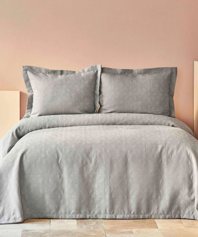Покривало з наволочкою Karaca Home - Back To Basic gri 160*240 полуторний