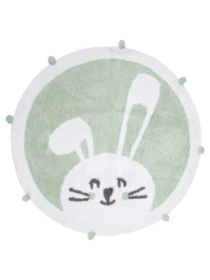 Килимок в дитячу кімнату Irya - Bunny mint ментоловий 110*110