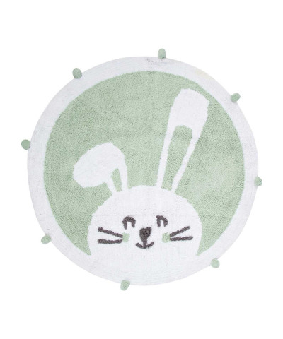 Килимок в дитячу кімнату Irya - Bunny mint ментоловий 110*110