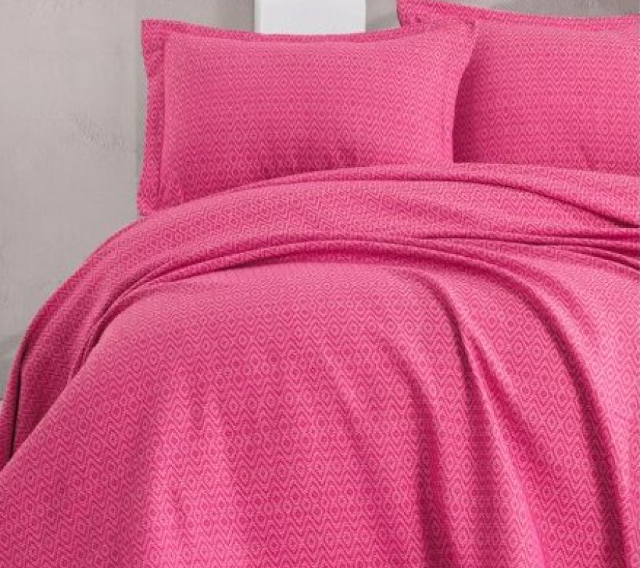 Покривало з наволочками Eponj Home піке - Venus fusya фуксія 230*240