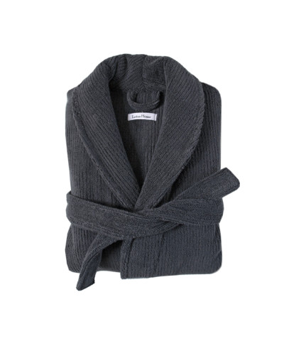Халат unisex Lotus Home - Bold New Microcotton antrasit махровий M