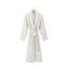 Халат unisex Lotus Home - Bold New Microcotton off white махровий L