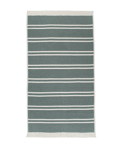 Килим Lotus Home - Infinity Stripe оливковий двосторонній 80*150