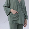Домашній одяг Penelope - Serli kruvaze kimono kisa cagla зелений S-M