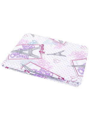 Простирадло Iris Home premium ранфорс - Eifel ліловий 150*210